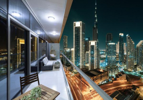 Bright High Floor Apartment in a 5 Star Hotel Resident Tower w Burj View and access to 64th Infinity Pool, Gym, Sauna, Spa, Restaurants, Bars and more